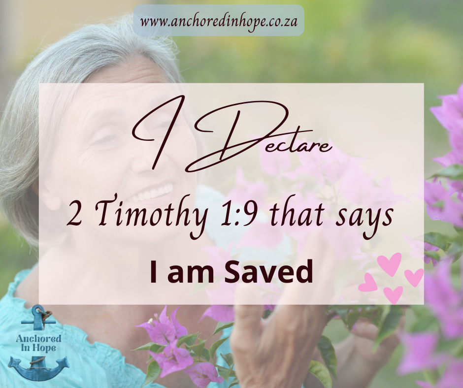 I Declare that i am saved