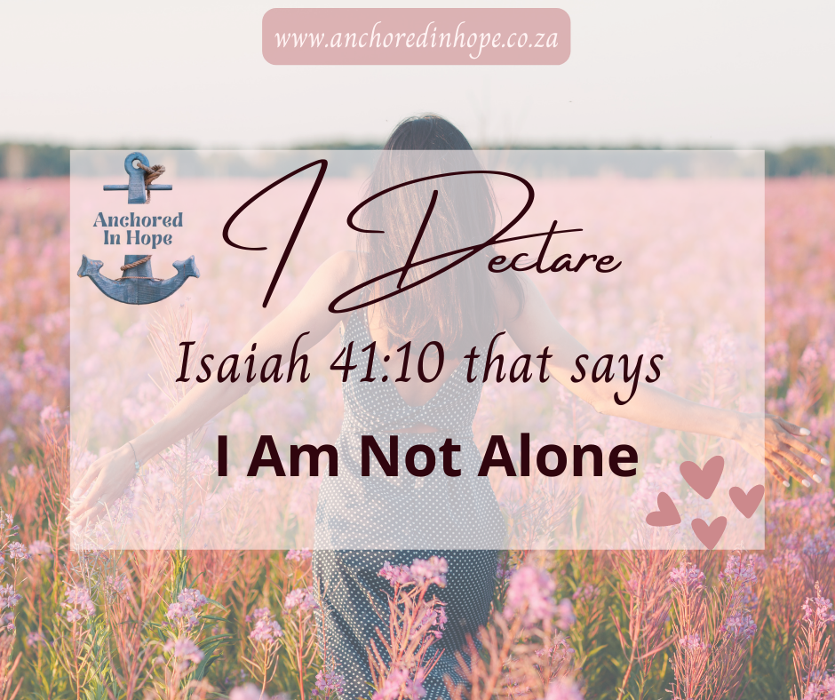 I Declare I Am Not Alone