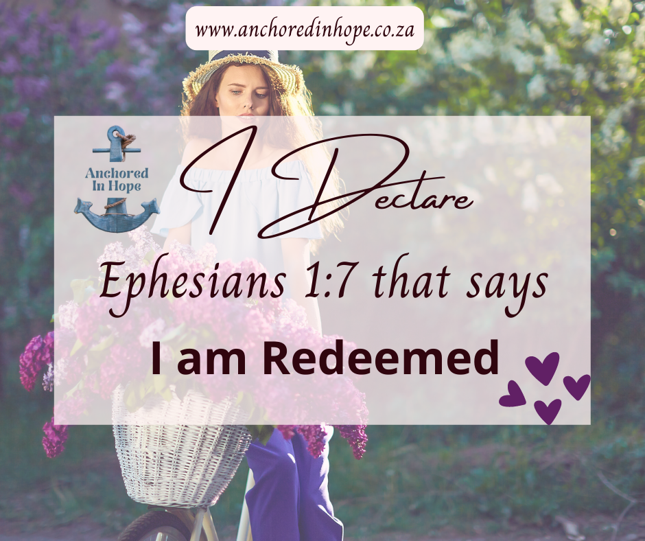 Declare Today You are redeemed