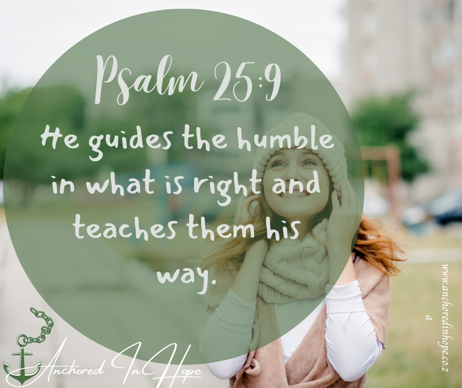 23 Psalm 259 He guides the humble in what is right and teaches them his way.